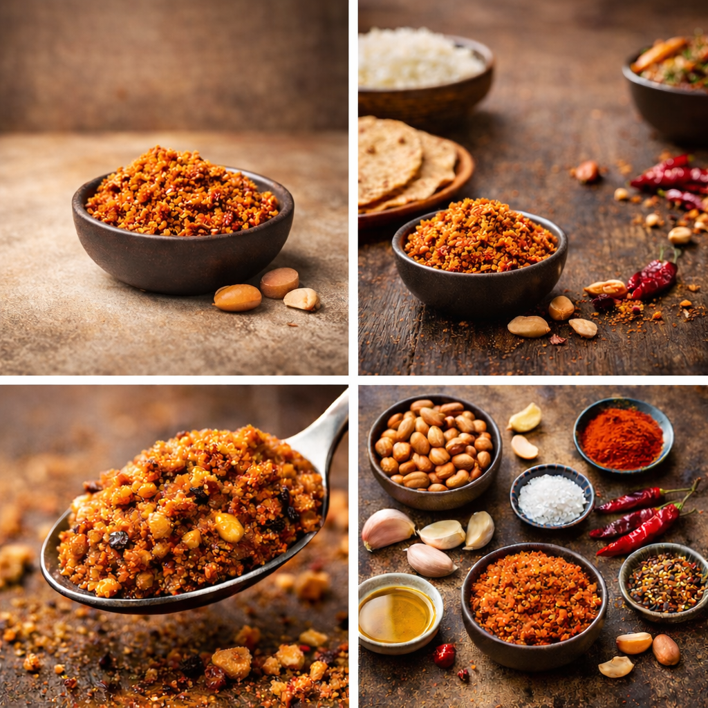 Solapuri Shenga (Peanut) Chutney | Solapuri Erdnuss-Chutney