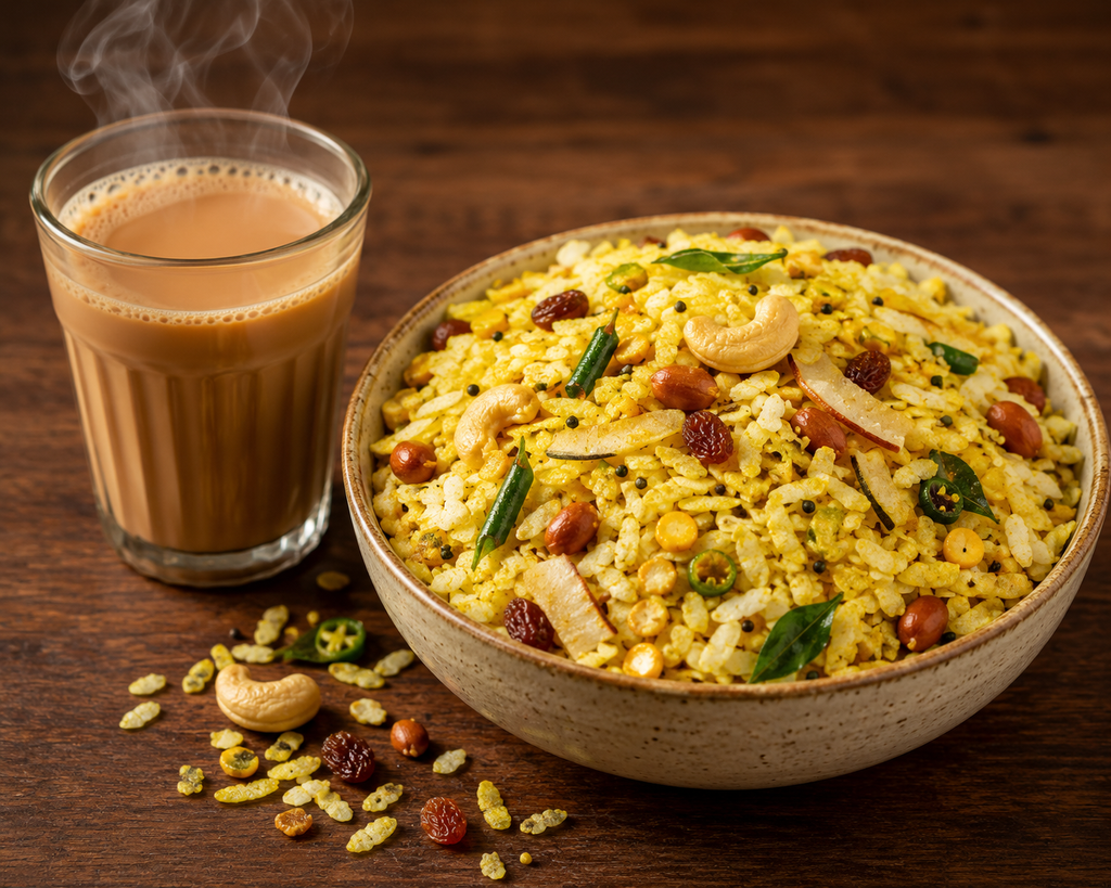 Poha Chivda – Light & Crunchy Indian Snack Mix 250g