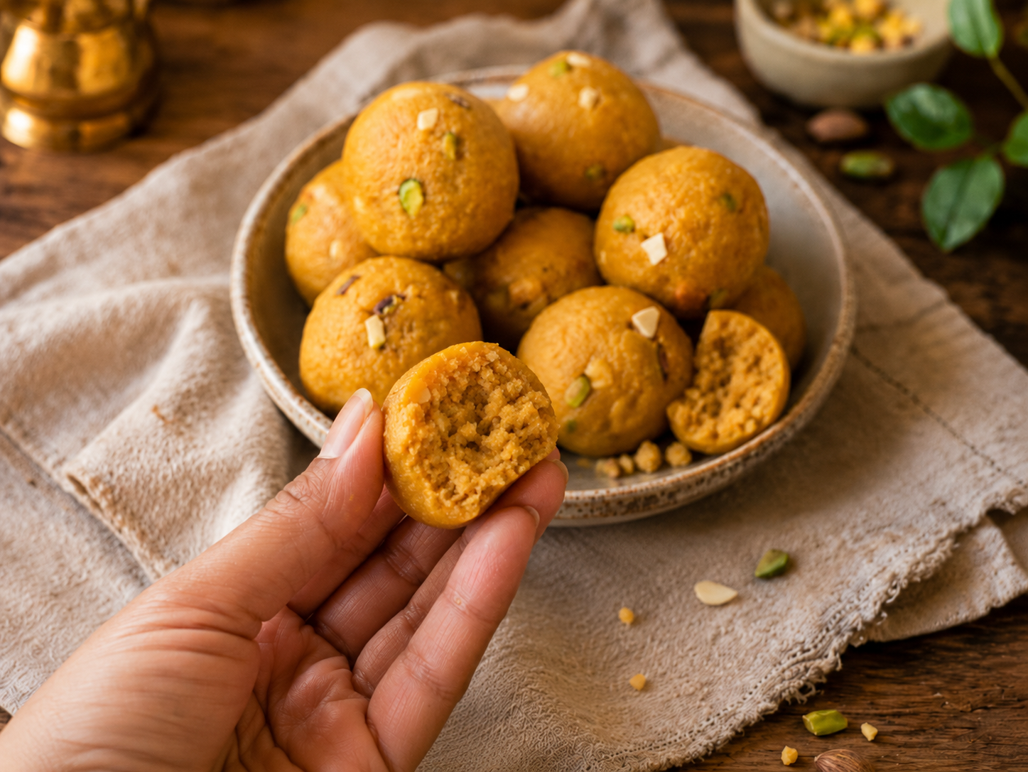 Besan Laddu -  Traditional Indian sweet