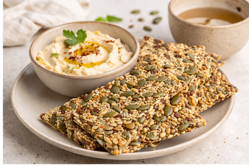 Mixed Seed Crackers | Saaten-Cracker (Knusprige Samen-Cracker)