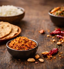 Solapuri Shenga (Peanut) Chutney | Solapuri Erdnuss-Chutney
